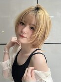 エアリー小顔ショートウルフ
