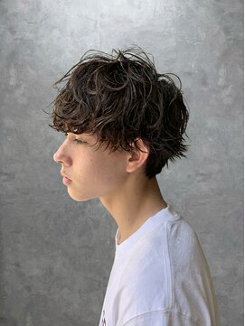 濡れ感ショートパーマ