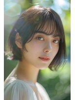 クオーレ(CUORE)&nbsp;顔周りスッキリショートボブスタイル【深井】