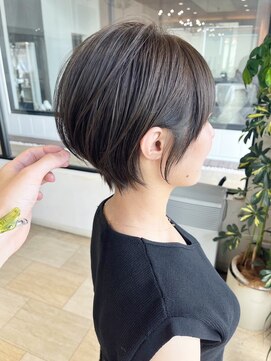 エクラバイナチュラル(eclat by Natural) 愛されショート/上品ボブ/アッシュベージュ/顔周りレイヤー/小顔