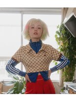 ヌウ(nuu) (kiriyama)ボブブロンドウェーブ