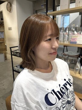 ラボヌールヘアーパルフェ 大宮西口店(La Bonheur hair parfait) レイヤーボブ/インナーカラー/ベージュ