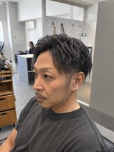 マジック 関目店(magic) 大人の色気ダークグレー色×ツイスパウェーブ
