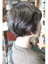 オーバーキャプテンネイキッド(OVER CAPTAIN NAKED) 艶感重視!コンパクトマッシュショート×コバルトアッシュ