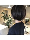 ふんわりなボブにダークグレー