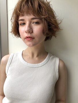 ガレージ バイ グリーン 原宿 表参道(Garage by green) 【loki 】ショートボブ×ニュアンスパーマ