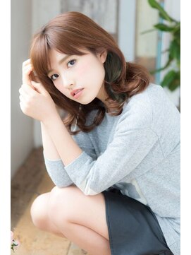 美容室フルール インナーカラー☆ベージュ×グリーン 焼津/髪質改善/縮毛矯正