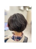 [ヘッドスパで頭皮ケア]毎日素敵な美容室帰りなショートボブ