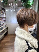 レップ(REP) ハンサムショート×モノグレージュ