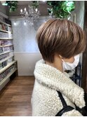 ハンサムショート×モノグレージュ