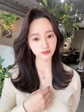 フラッグヘア 新宮店(Flag HAIR) 【韓国ヘア】巻きすぎない くびれワンホンヘア