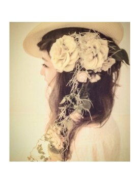 ヘアカフェ コトノハ(hair cafe Kotonoha) 【コトノハ】お花アレンジ♪着物ヘア 成人式 卒業式 振袖 袴ヘア