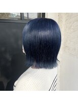 ボアップ 新居浜店(boappu) #ネイビーブルー #ブリーチ #韓国