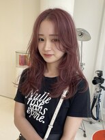 ハイブ 金沢(Hive)&nbsp;10代20代レイヤーカットブリーチピンクベージュ美肌カラー