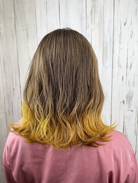 ペイント(PAINT) 【PAINT】裾カラー×イエロー