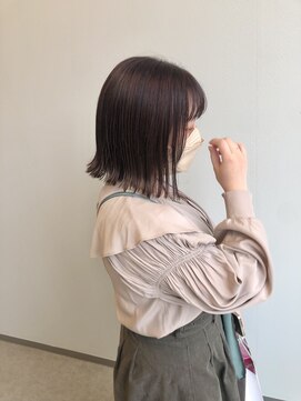 ヘアーメイクブランニュー セントラル 西大寺店(hair make Brand new central) 暗めラベンダーブラウン◎