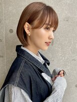 エジョン 幡ヶ谷店(Aejon)&nbsp;前下がりボブ切りっぱなしボブ内巻きボブ大人可愛い薄めバング
