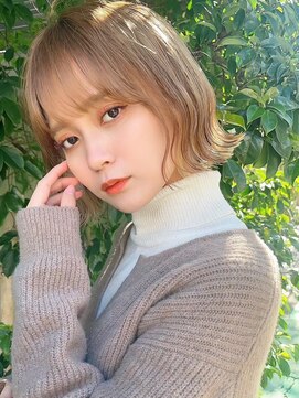 ロット 横浜店(lot) ぱつっとボブ/外ハネ/ダブルカラー[横浜駅]