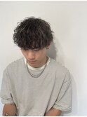 波巻きパーマ×ハイライト