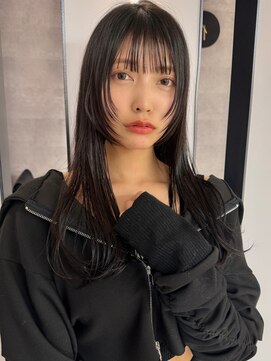 ハオ(hao) 【hao渋谷】顔まわりレイヤー×ブルーブラック