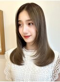 顔周りレイヤー/ストレートヘア /髪質改善/酸性ストレート/20代