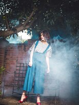 モッズヘア 越谷(mod's hair)&nbsp;センターパート＆ミックスパーマくせ毛風くびれボブtk5越谷