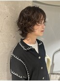 [伽羅]くせ毛風に動くミニウルフパーマ！