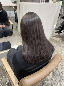 ユッカ 梅田(YUCCA) 【YUCCA】大人可愛い/セミロング/ lavender greige