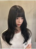 髪質改善/レイヤーカット/黒髪ロング/ENTER 天神店