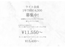 年に5回以上カラーする方へ。お得に通える年間ヘアカラー会員プラン！”ライト会員”