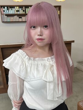 リヴ ウメダ(LIV umeda) ホワイトピンク/姫カット/姫カットレイヤー/ケアブリーチ梅田