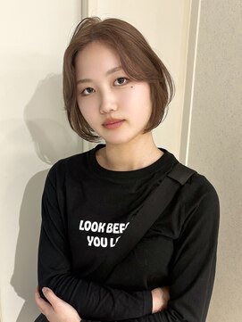 ユーフォリア 渋谷グランデ(Euphoria SHIBUYA GRANDE) マロンベージュ　ブリーチなしダブルカラー　透明感カラー