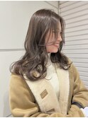 大人可愛い透明感ブリーチなしくすみカラー