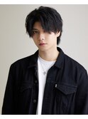 新宿シャドウパーマメンズマッシュウルフカット緩め波巻きパーマ