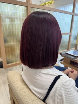 アドラーブル 長岡リップス旭岡店(adorable) 20代30代大人かわいい艶感透明感ボルドー