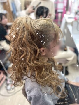 レインボー(setsalon) 盛り髪ハーフアップ