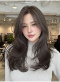 黒髪カタログ/クラゲヘアー/オリーブグレー/泉大津2