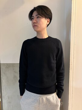 メンズセンターパート