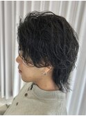MEN’S HAIR/サーフカール/刈り上げセンターパート/伊勢崎