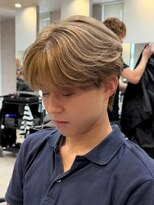 エルマーク メンズパーマ 心斎橋(L-MARK)&nbsp;ダブルカラー/ブリーチ/ミルクティー/ヘアカラー/men's