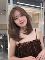 ウェイズトウキョウ 新宿店(Ways TOKYO) シースルーバング×ミディアムレイヤー×こっくりブラウン