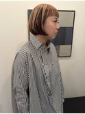 アンブレラカラー/ミルクティーブロンド/ダークブルー/伏見