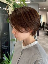 シェリール(CHERiR)&nbsp;ショートボブブラウンカラー似合わせカットブリーチなしカラー