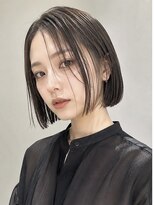ラベストオイケ(LOVEST OIKE) 【LOVESTOIKE】艶感切りっぱなしボブ×シアーグレージュ