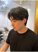 大人のナチュラルセンターパート