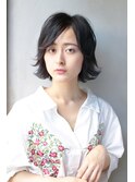 外はねショートボブ