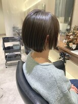 シェル 国分寺(shell)&nbsp;丸みショート☆透明感ブルージュカラー