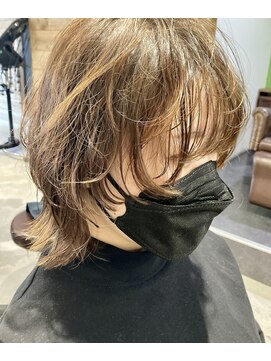 アミュレット バイ サファリ 西荻窪(AMULETTE BY SAFARI) 《お客様スタイル》マッシュレイヤー×ポイントパーマ