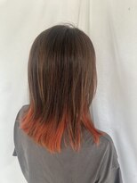 ヘアーストーリー マハラ(HAIR STORY MAHARA) インナーカラーオレンジ