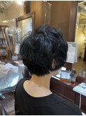 くせ毛風ショートヘア